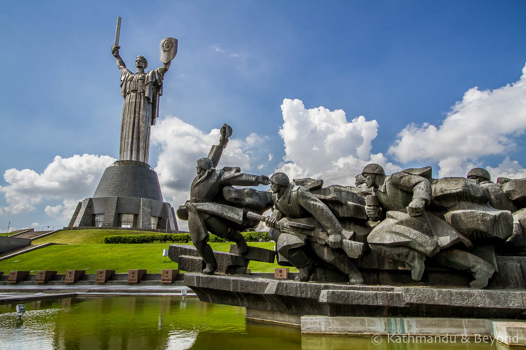 乌克兰历史博物馆在第二次世界大战纪念建筑群基辅乌克兰3-3-2