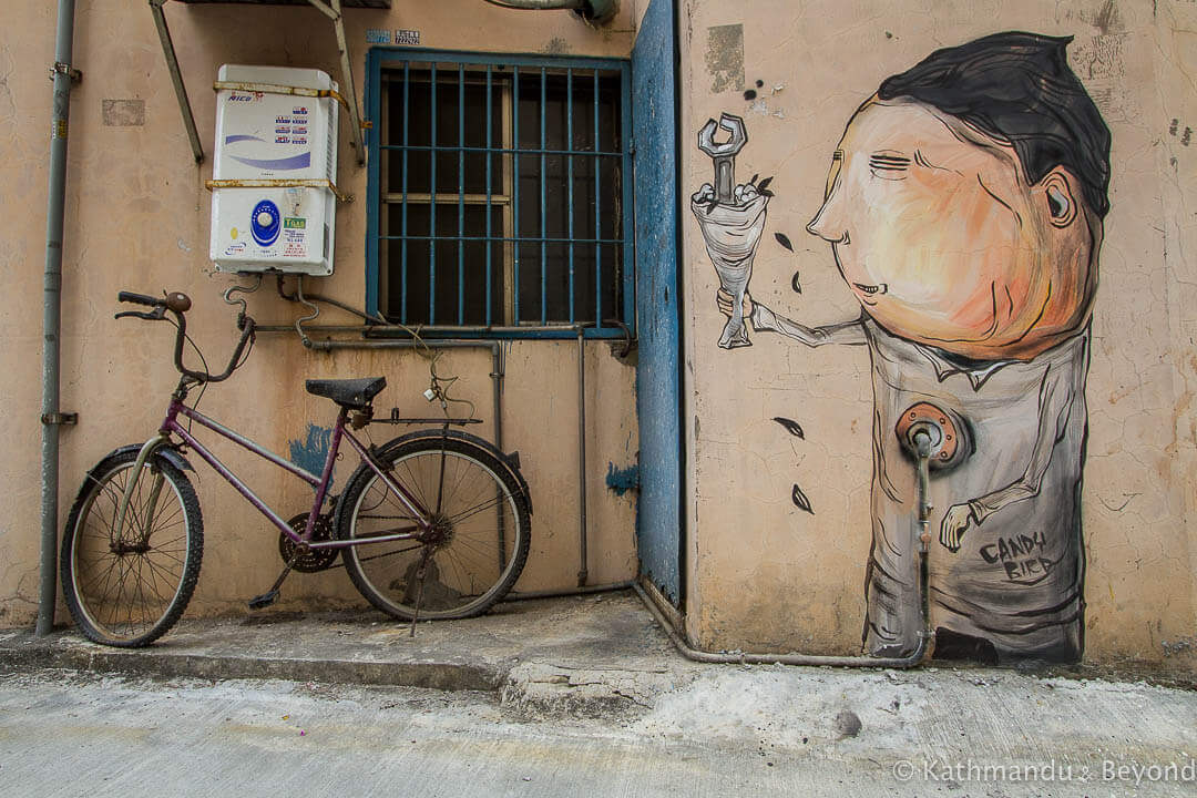 糖果鸟在灵雅区街头艺术在高雄，台湾