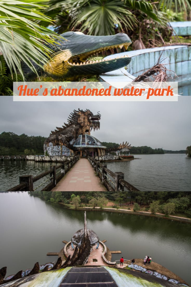 越南顺化的废弃水上公园