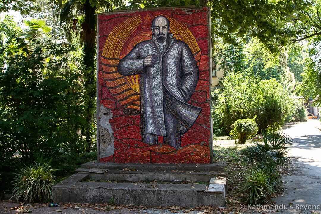 Mosaic of V.I. Lenin Strategic Missile Forces and MVO Military Sanatorium (Sanatorium MVO Sukhum) Sukhumi Abkhazia-2