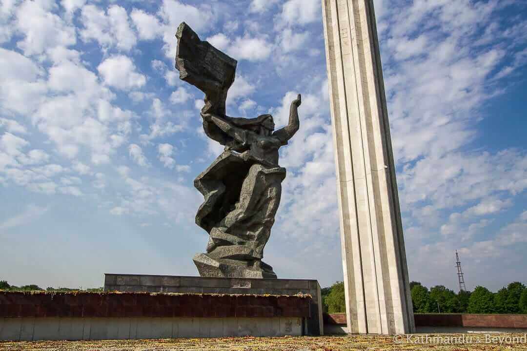 苏联军队里加拉脱维亚5的胜利纪念馆