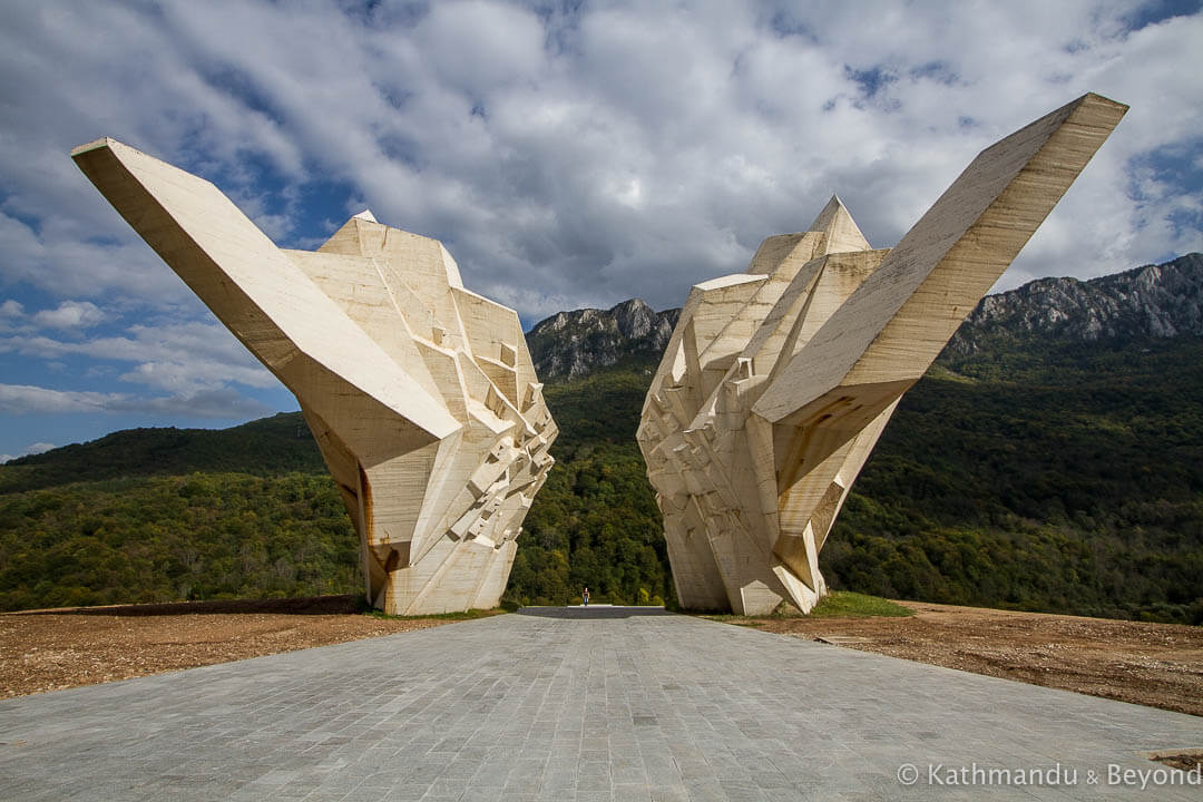 Sutjeska战役纪念英雄纪念碑山谷的复杂Tjentiste Sutjeska波斯尼亚和Herzegovina-3国家公园