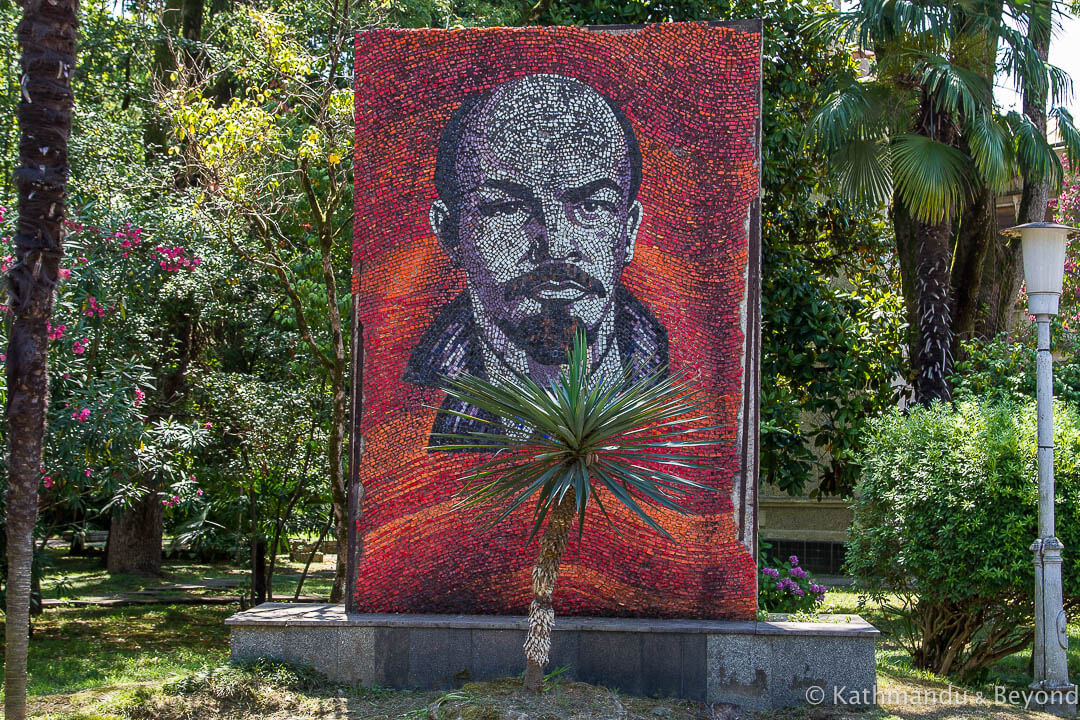 Mosaic of V.I. Lenin Strategic Missile Forces and MVO Military Sanatorium (Sanatorium MVO Sukhum) Sukhumi Abkhazia-4