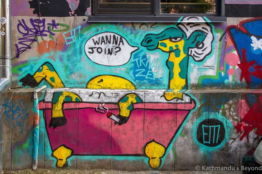 格鲁吉亚第比利斯Fabrika的街头艺术