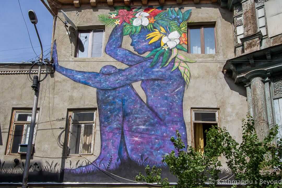 格鲁吉亚第比利斯Fabrika街头艺术