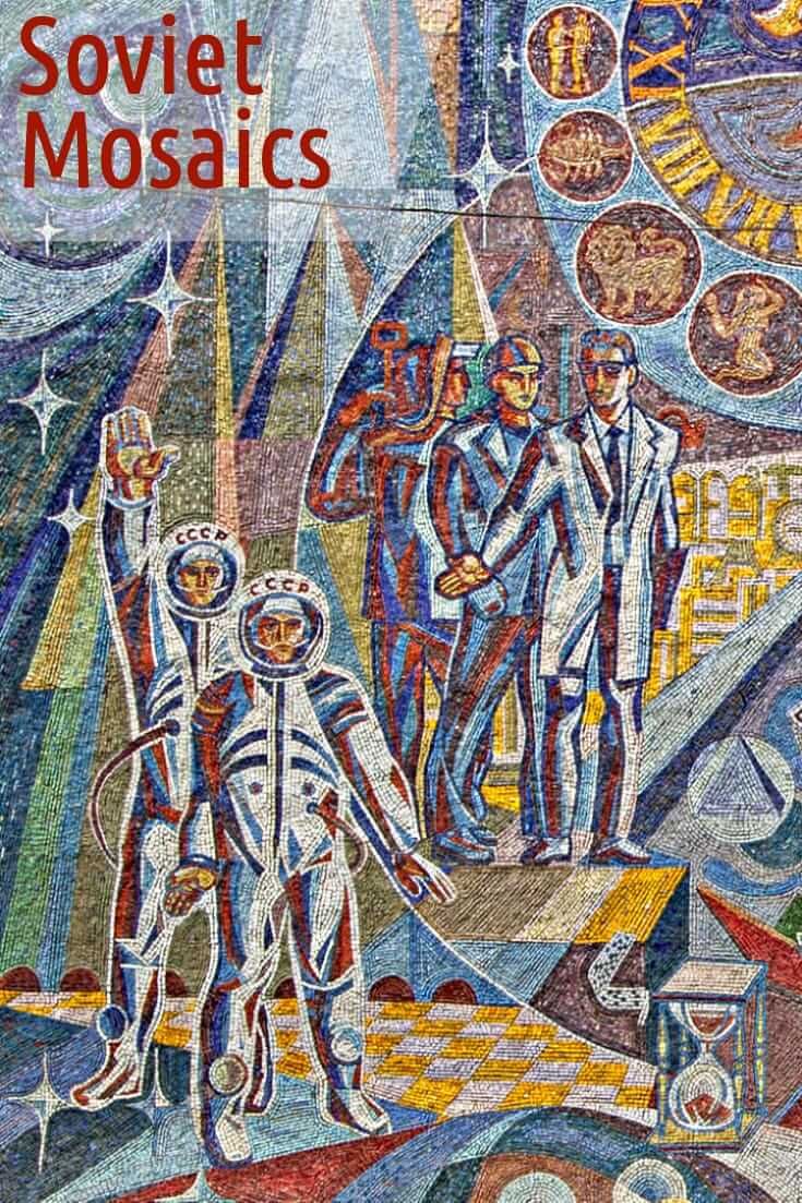 Photos of Soviet mosaics in the former USSR  #sovietmosaics #travel #easterneurope #centralasia #mosasic
