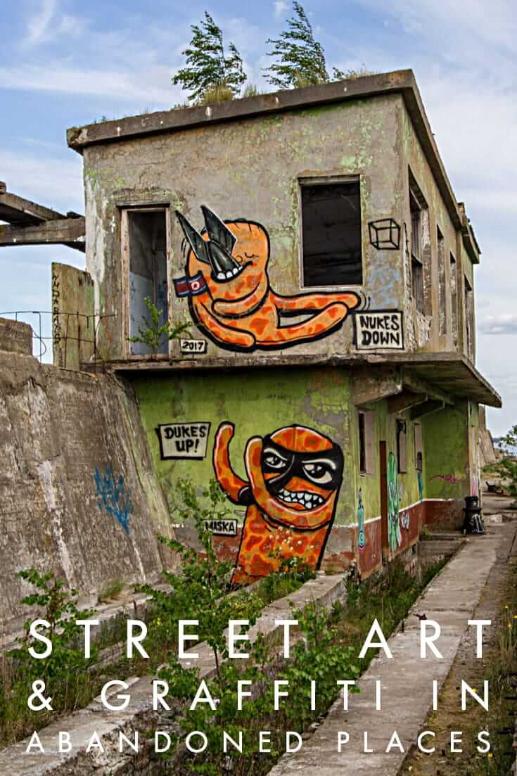 废弃建筑中的街头艺术，一篇以城市艺术为特色的摄影文章#urbex #街头艺术#涂鸦#旅行#被遗弃的潜艇基地#爱沙尼亚