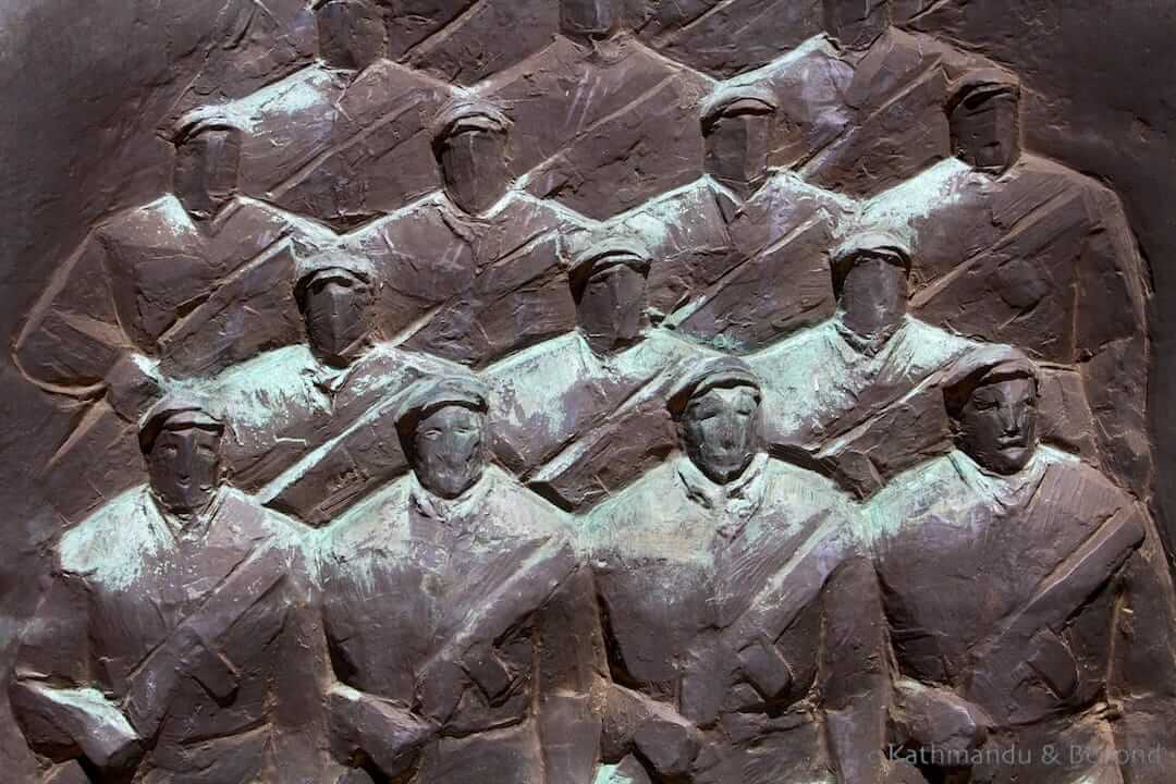 工人的民兵纪念碑纪念公园布达佩斯匈牙利的展示