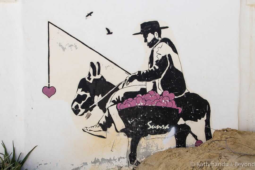 艺术家- Sunra(法国)突尼斯Erriadh Djerba岛jerbahood的街头艺术-27