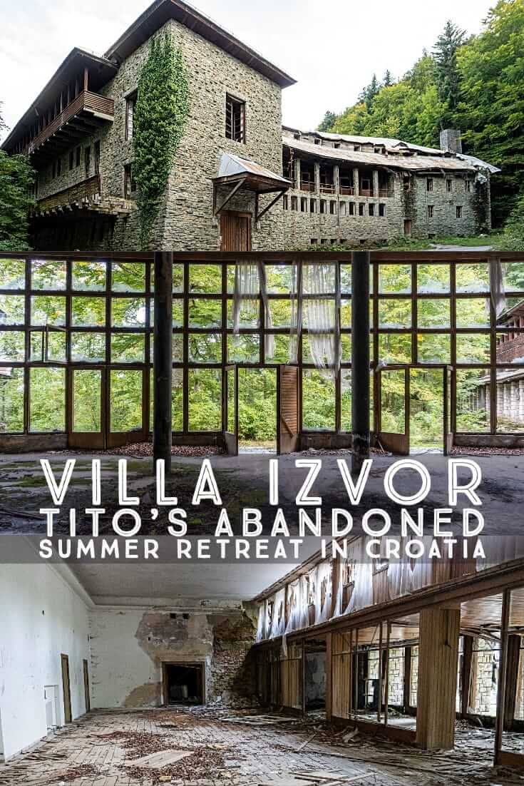 蒂托的避暑别墅——伊兹沃别墅(Villa Izvor)，位于克罗地亚普利特维切湖国家公园(Plitvice Lakes National Park)上方的森林深处，大多数游客都不知道。#urbex #欧洲#Tito #巴尔干