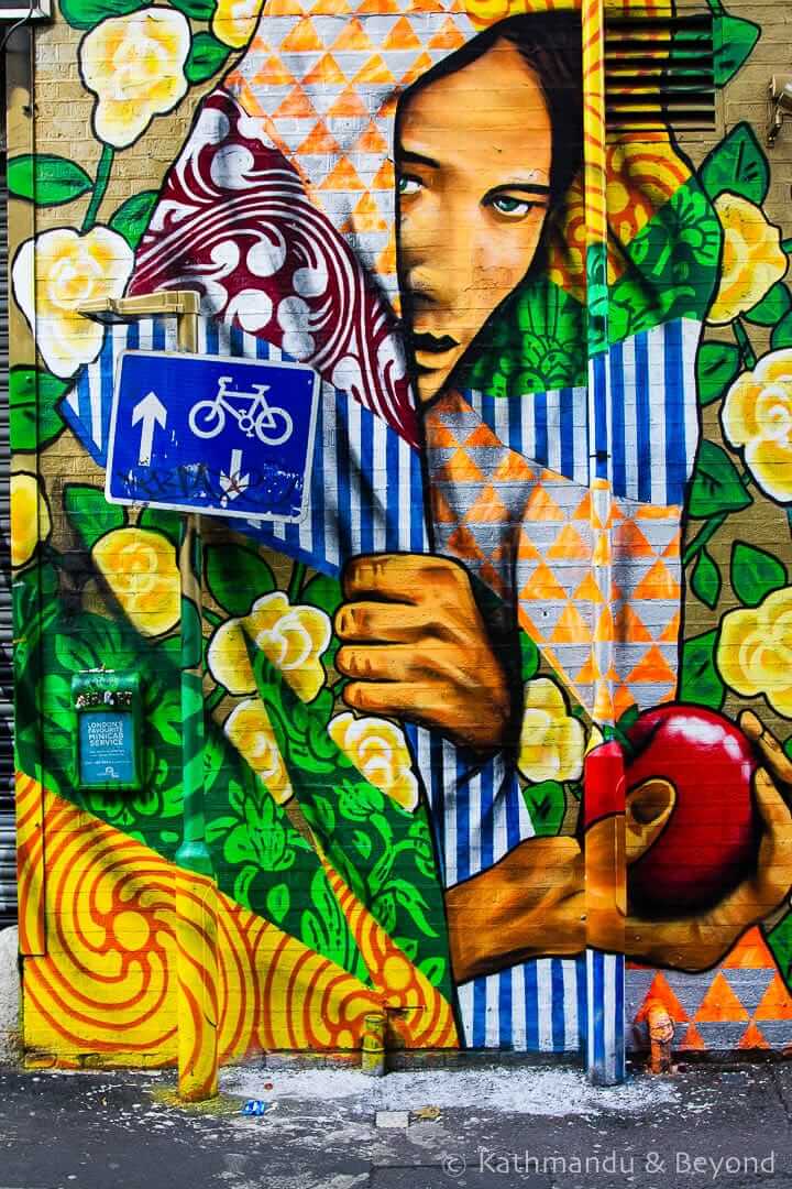 Ananda Nahu街头艺术在肖尔迪奇，英国伦敦-2