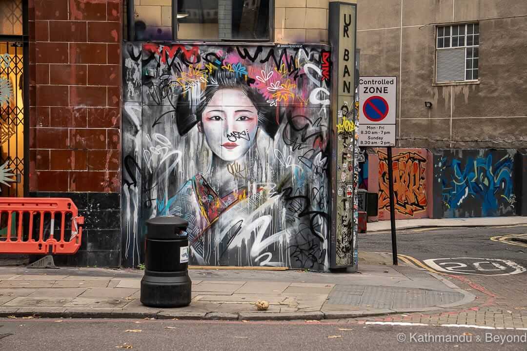 丹·基奇纳街头艺术在英国伦敦肖尔迪奇区-49