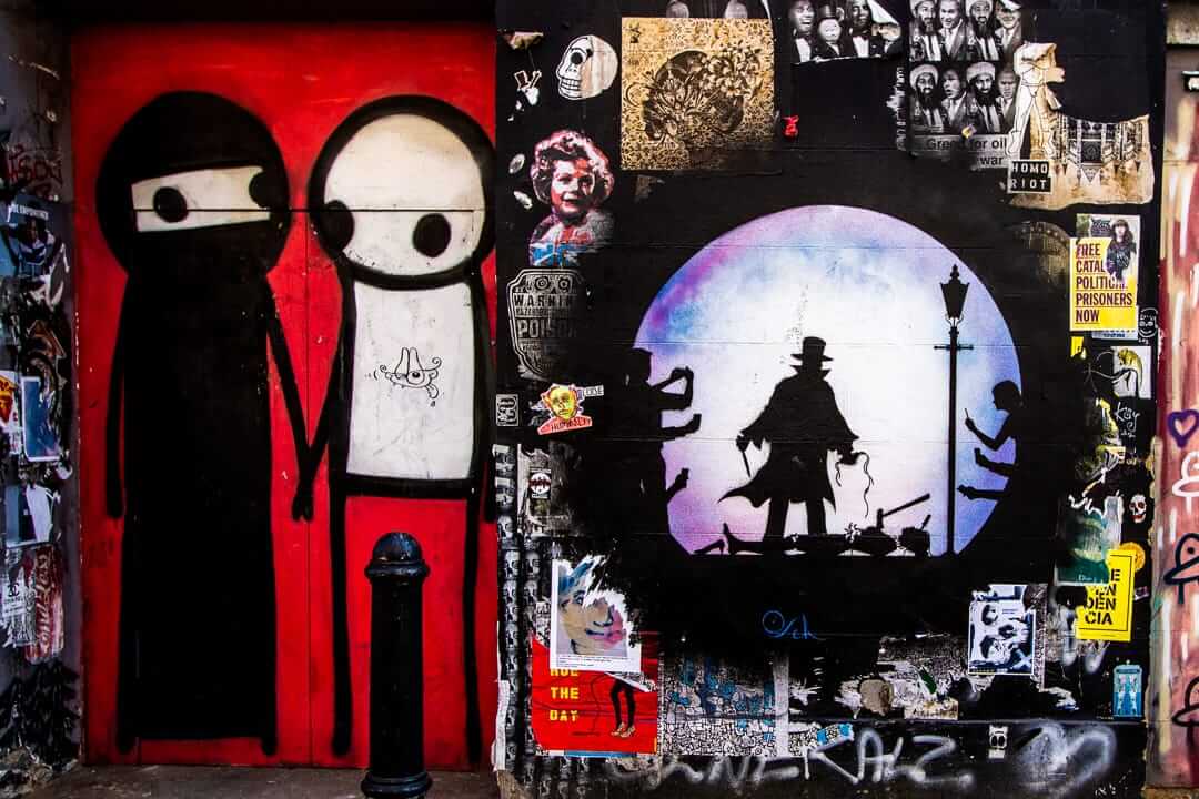 斯蒂克斯和奥托·沙德的街头艺术在英国伦敦肖尔迪奇-26-2