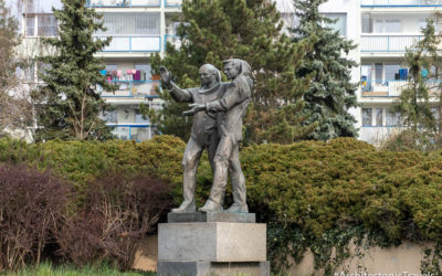 宇航员纪念碑Vladimír雷米克和阿列克谢·古巴列夫