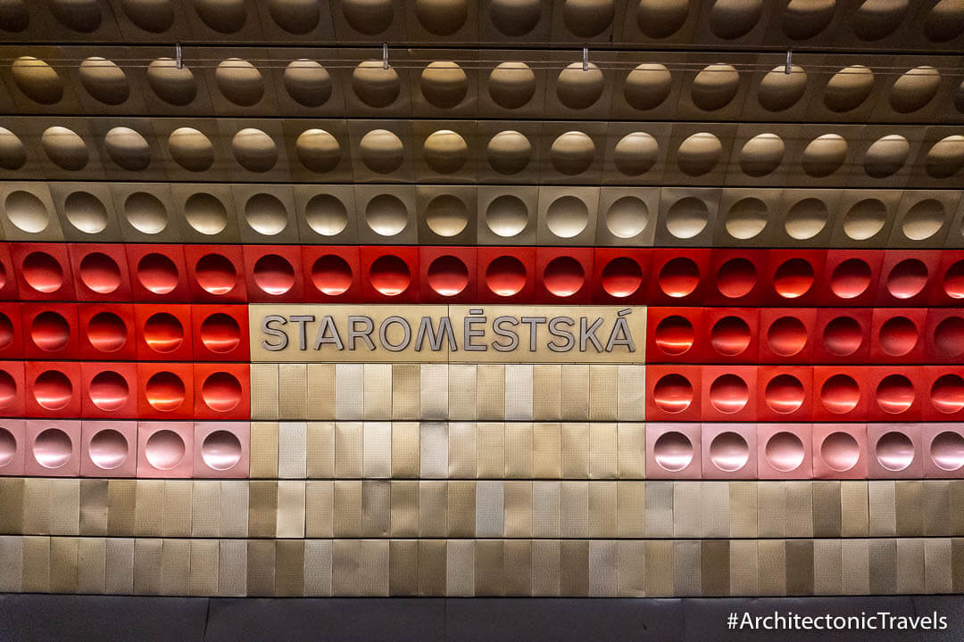 Staromestska地铁站布拉格捷克共和国